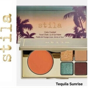 STILA NIB Color Cocktail Tequila Sunrise Travel cheek Lip & Eye Pallet